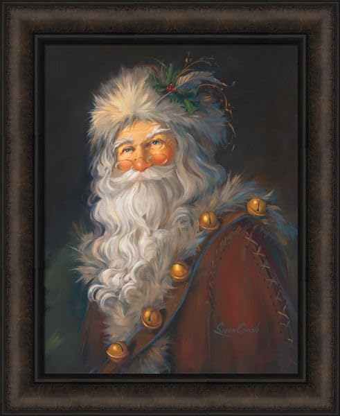 Amazon.com: Father Christmas by Susan Comish 18x22 Santa Claus