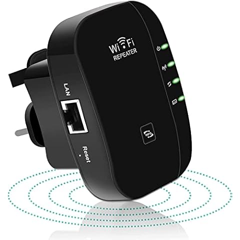 WiFi Range Extender, Up to 2640sq.ft WiFi Extender, 2.4G High Speed Wireless WiFi Repeater with Integrated Antennas Ethernet Port, 360° Full WiFi Coverage, Supports Repeater/AP/WPS Cover
