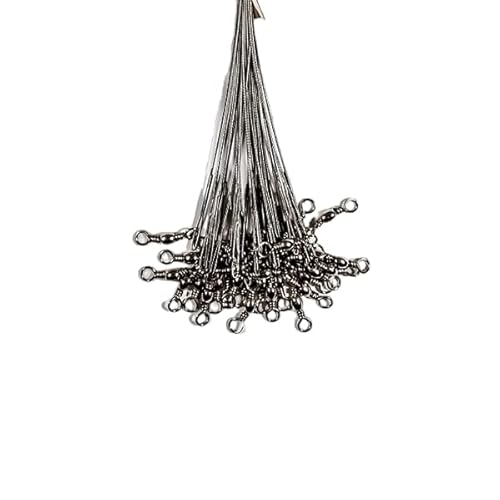 Chicote Castor Encastoado Leader Way Fishing Snap e Girador Nickel Nº 9 100 UN