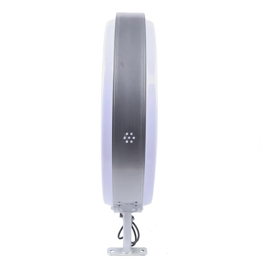 Caja de luz LED redonda de doble cara, impermeable, para la nariz, resistente al agua, caja de luz de doble cara para restaurantes, salones de comida, tiendas, empresas (60 cm)