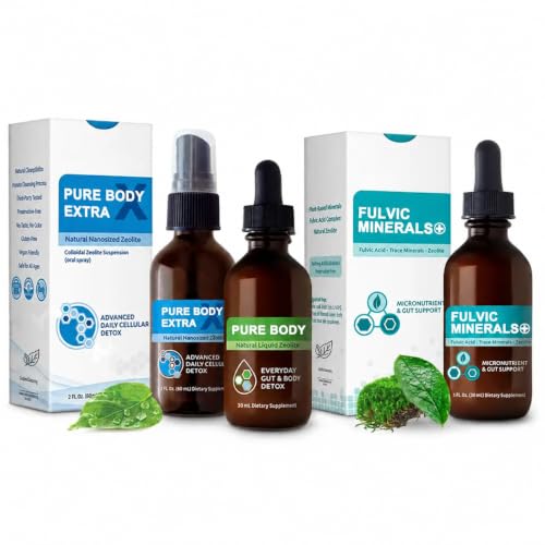 Pure Body Extra & Fulvic Minerals+ Zeolite Detox Bundle