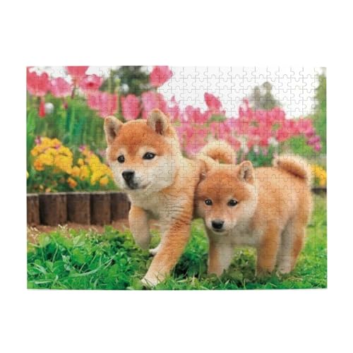 かわいい犬たち500ピース ジグソーパズル 大人向け難しい 破片なし カチっとハマる 誕生日 おしゃれ インテリア ギフトハウス (52×38cm)
