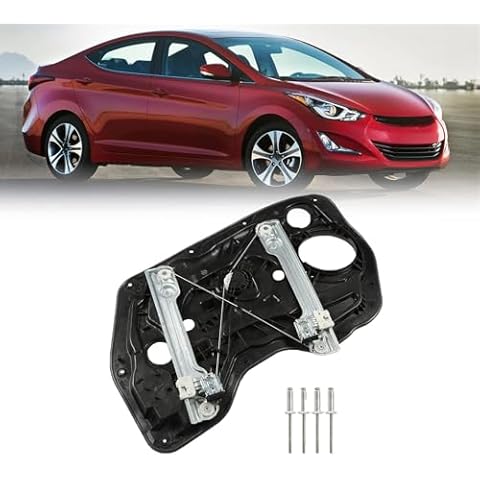 munirater Power Window Regulator without Motor Replacement for Elantra 2011-2016 Front Left Sedan Only Cover