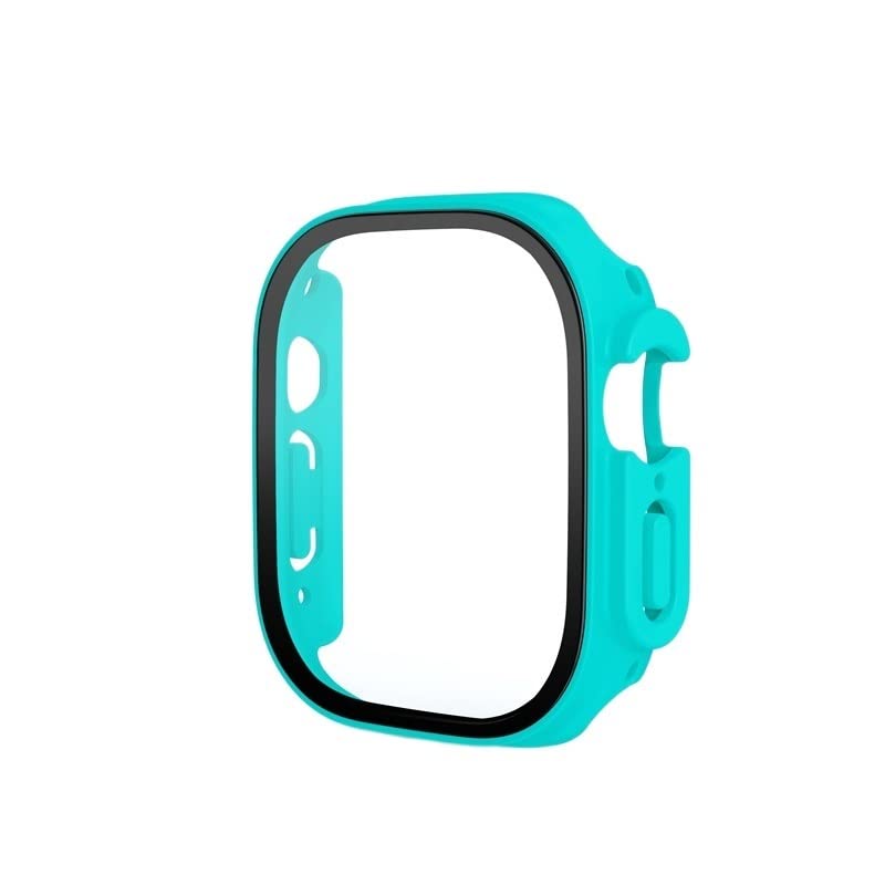 Coque Apple Watch Ultra 49 mm en verre premium et finition bleu clair