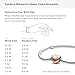 PANDORA Moments Heart Clasp Snake Chain Bracelet - Two-Tone Charm Bracelet - Compatible Moments Charms - Sterling Silver Rose Gold - Comes with Gift Box - 7.5