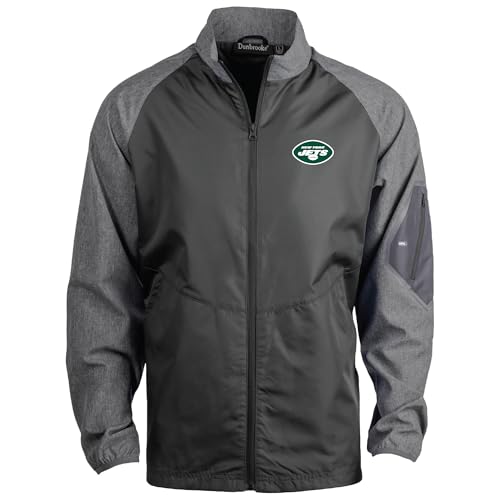 Image of Dunbrooke Men's NFL Hurricane Raglan Full-Zip Windbreaker Jacket