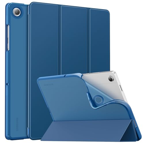 Image of MoKo Case for Samsung Galaxy Tab A11+ Plus 11 inch 2025, Dark Sea Blue | Fit Samsung Galaxy Tab A9+ Plus 2023 with Soft TPU Translucent Back Protective Cover Trifold Stand Case, Auto Wake /Sleep
