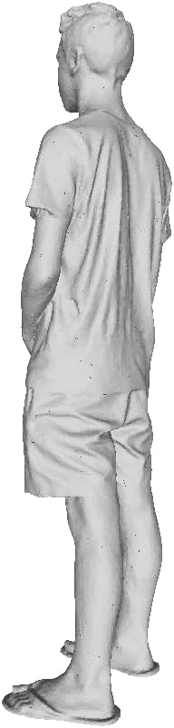Printle C Kid 133-Male Teen Standing Facing Forward with his Hands Clasped Ahead Wearing Summer Casual Clothes Figure for Dioramas and Model Train Sets Choose Your Scale