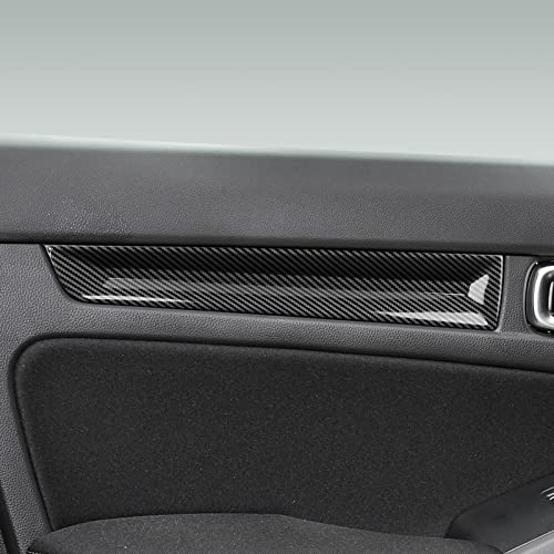 Image of Car Inner Door Handle Strips Cover Decals for 2022 2023 2024 2025 2026 Honda Civic 11th Gen Accessories ABS Carbon Fiber Interior Stickers