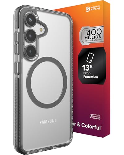 Evitez les bris d'écran coque Samsung S25 fine ZAGG Santa Cruz Snap antichoc 4m
