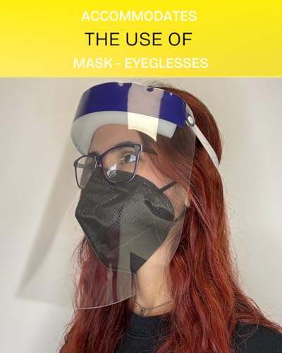 Mystic Romance 6 Pack Face Shields – Reusable Anti-Fog Full Face Protection – Clear Safety Gear for Work, Salons & Travel - Thumbnail 3
