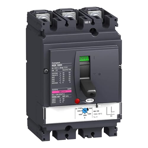 Disjoncteur LV430835 NSX160H MA 100A évite les pannes de court-circuit