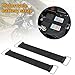 Ywdiml 2PCS Motorcycle Battery Strap, Rubber Vehicle Batteries Band Holder Belt with Metal Buckles, Stretchable Automotive Battery Fixed Bandage Replacement Accessories, Universal Fit