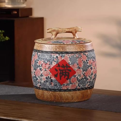 Boîte de rangement pour céréales en porcelaine de prestige et pot à riz