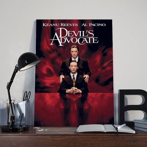 Poster auf Leinwand 'The Devil's Advocate', Wandkunst, Dekordruck, Gemälde für Wohnzimmer, Schlafzimmer, Dekoration, 30 x 45 cm