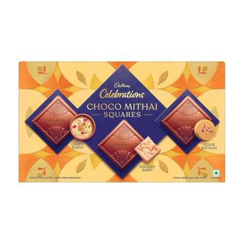 Image of Cadbury Celebrations Chocomithai Squares Assorted Chocolate Gift Box, 108 g