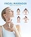 SDKWDH Red Light Therapy for Face and Neck, 7 Color Face Massager Tool for Wrinkles, Double Chin, Vibrating Facial Massager with Thermals for Skin Care, Rose Gold