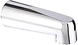 EZ-FLO 7 Inch Slide-On Bath Tub Spout with Set Screw, Chrome, 15076