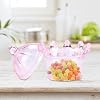 Crown Candy Box,12 Pcs Candy Boxes Transparent Crown Candy Box Plastic Fillable Storage Boxes for Candies Chocolates Dessert Gift Boxes for Wedding Birthday Party (Pink)