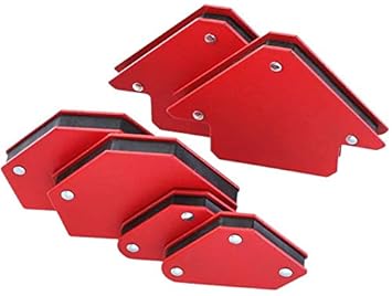 GSK Cut Welding Magnet, Mini Triangle Angle Soldering Locator, Super Magnetic Welding Holder for Welding/Soldering Fixed 45 degree 90 degree 105 degree 120 degree 135 degree Corner Magnet (Pack of 6)