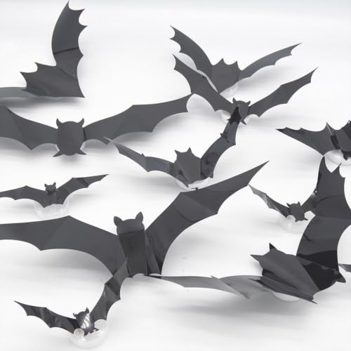 Murciélagos de Halloween para decorar el salón y balcón con luces de ambiente 3D 7