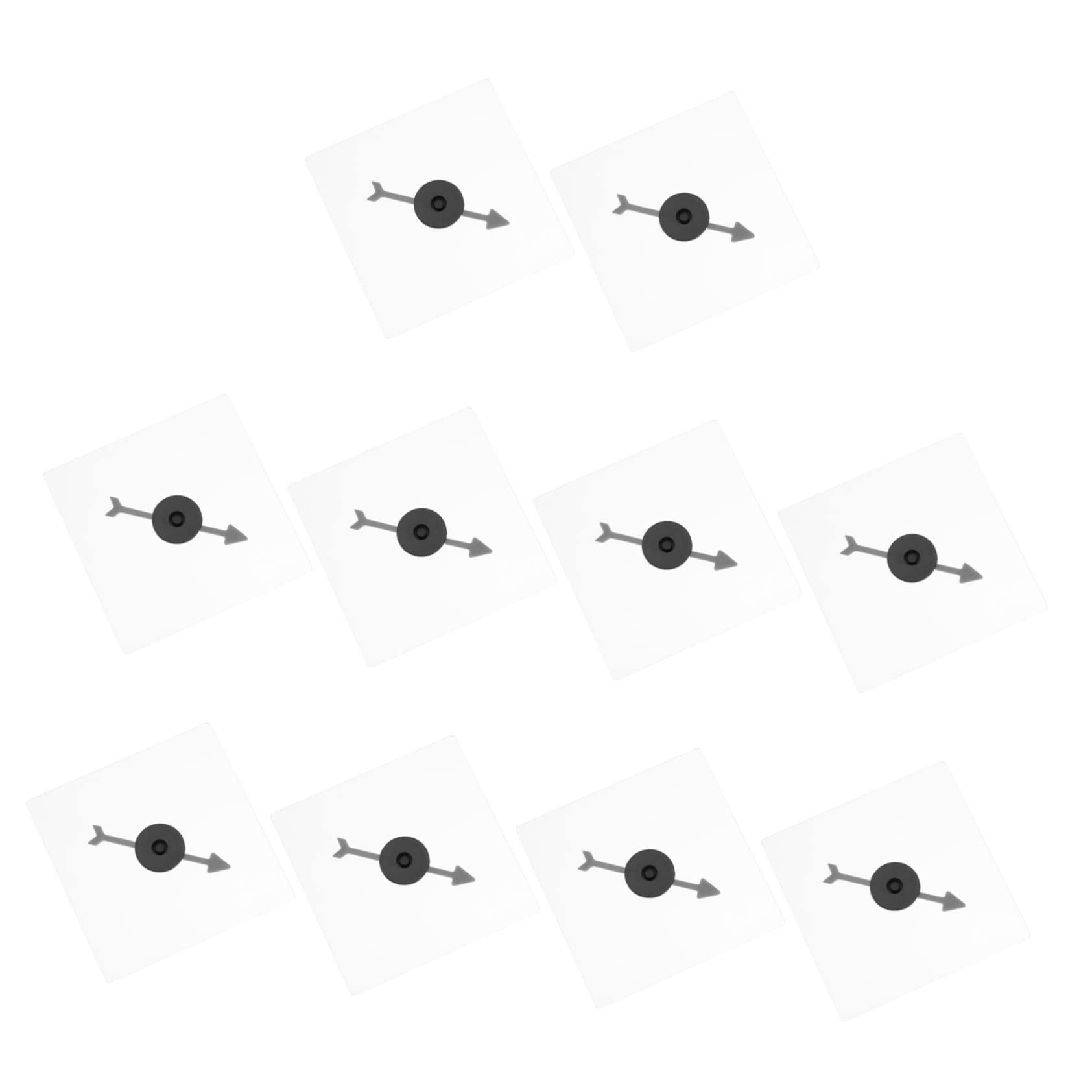 ORFOFE 10pcs Transparent Game Turntable DIY Board Games Turntable DIY Accessory Board Game Arrows Game Spinners for School Desktop Arrow Toy Turntable Accessories Party Game Props