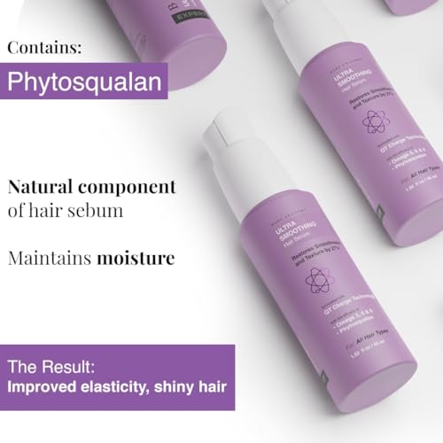 Image of Bare Anatomy Anti Frizz Shampoo + Hair Mask + Ultra Smoothing Hair Serum Kit | Frizz Control upto 24 hrs | Hyaluronic Acid & Fatty Acids | Paraben & Sulphate Free | Women & Men | 250ml + 250g + 50ml