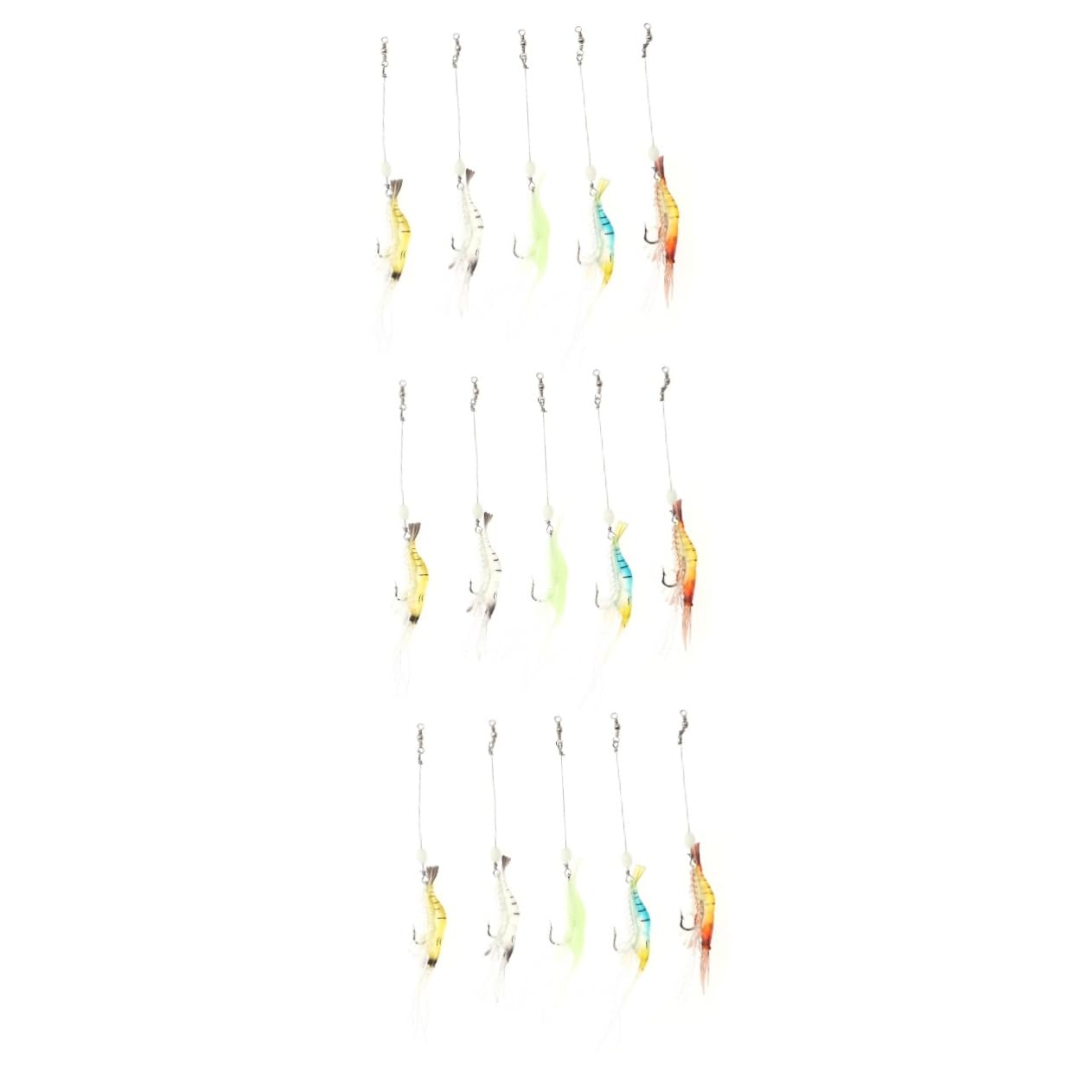 ABOOFAN 30piezas Señuelos De Biónico con Anzuelo Cebos Artificiales De Pesca Lúcida para Atrapar y Medianos