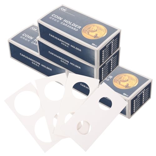 Porte-monnaie transparent OSALADI avec 4 boîtes pour collectionneurs de pièces