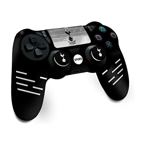Official Tottenham Hotspur FC - Silicon Case for PS4 Controller / Playstation Joystick Cover - Black Cover