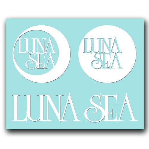 Amazon.co.jp: 絵柄だけ残る ステッカー S 「LUNA SEA」 白 044W