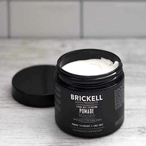 Brickell Men's Products Strong Hold Texturizing Pomade For Men, Natural And Organic, Pliable Fiber Pomade, 2 Ounce, Scented #TOP5
