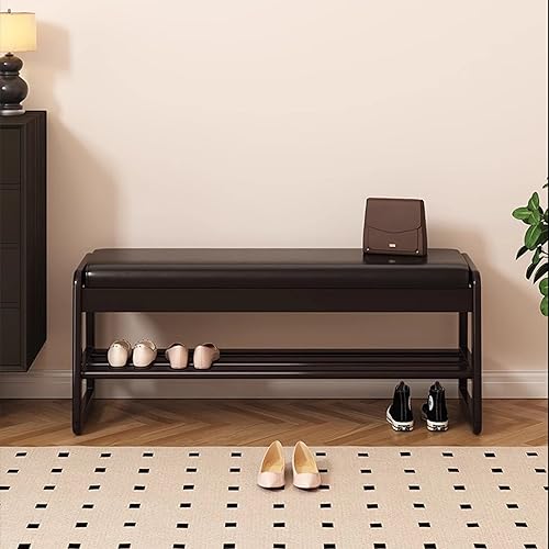 Meuble étagère à chaussures en bois compact pour libérer les entrées étroites