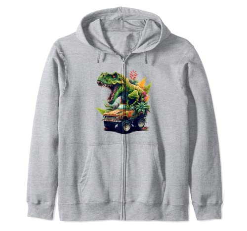 Dinosaure Monster Truck, T-Rex, Graphic Cool Kids Sweat à Capuche