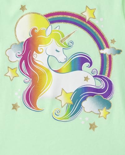 Image of The Children's Place Girls' Unicorns,Butterfly Short Sleeve Graphic T-Shirts,3 Pack
