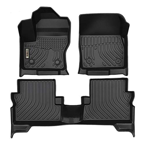 orealtrend Black Floor Mats Liners Replacement for Ford Escape 2013 2014 2015 2016 2017 2018 2019 Heavy Duty All Weather Guard Front and Rear Car Carpet-Custom Fit-Tough/Durable/Odorless