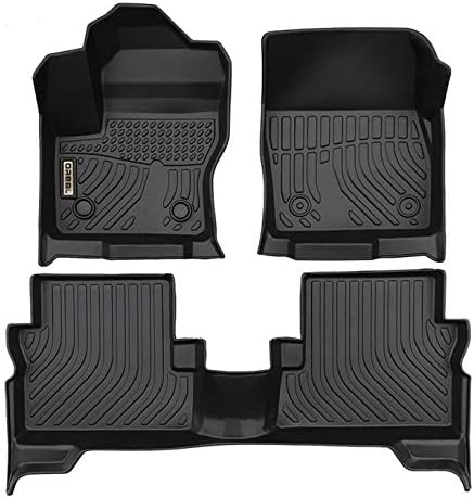 orealtrend Black Floor Mats Liners Replacement for Ford Escape 2013 2014 2015 2016 2017 2018 2019 Heavy Duty All Weather Guard Front and Rear Car Carpet-Custom Fit-Tough/Durable/Odorless