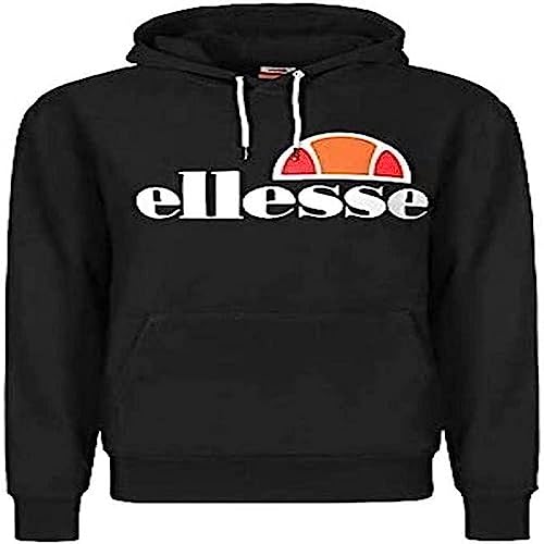 Ellesse Mens SL Gottero OH Hoody Sweatshirt, Black, MED