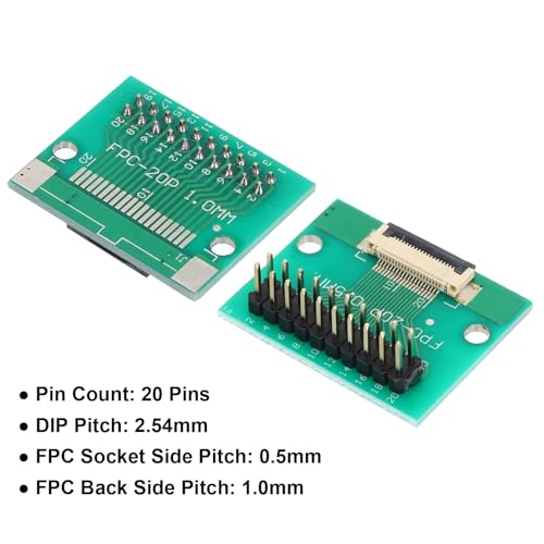 MECCANIXITY FFC FPC Connector Board 20 Pin 0.5mm miniatura 3