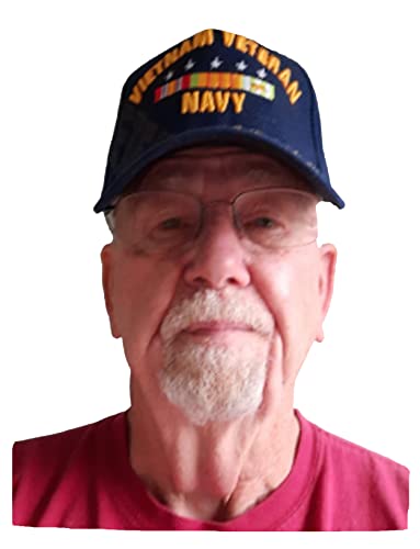 Buy Caps And Hats Navy Vietnam Veteran Baseball Cap Blue Adjustable Military Vet Hat, Embroidered, Adjustable #TOP2