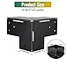 YVHFWOY 4x4 3-Way Pergola Brackets, 90° Right Angle Corner Extension Bracket Woodworks DIY Pergola kit with Black Powder Coated,Modular Sizing Gazebo Hardware for 4x4 inches Lumber(4PCS)………
