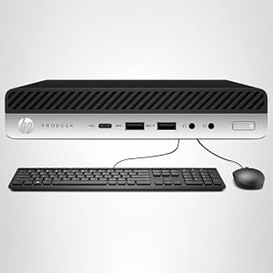 HP EliteDesk 800 G3 Mini PC de Escritorio, Intel Quad-Core i5-6500 PC de Negocios, 16GB DDR4 RAM, 256GB SSD, Teclado y Ratón, WiFi, BT, Windows 11 Pro (Reacondicionado)