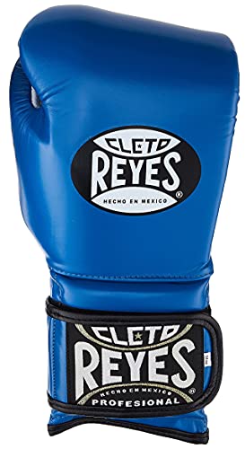 Cleto Reyes Hook and Loop Boxing Training Gloves , Blue, 18 OZ - Thumbnail 3