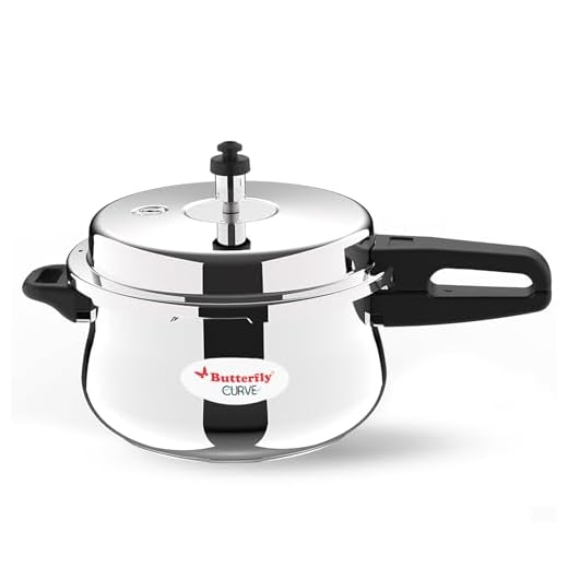 Butterfly Curve Stainless Steel Pressure Cooker, 5.5 Litre