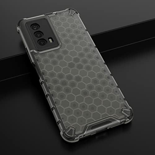 Image of Glasgow Back Case Cover Compatible with IQOO Z5 5G (Stylish Design) - Black
