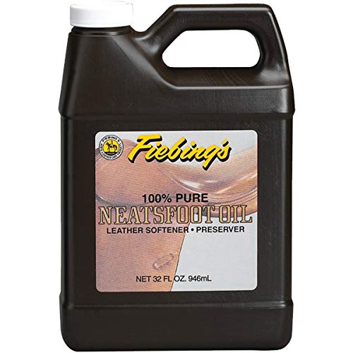Fiebing's 100% Pure Neatsfoot Oil - Natural Leather Preservative - Great for Boots, Baseball Gloves, Saddles and More - 16 oz