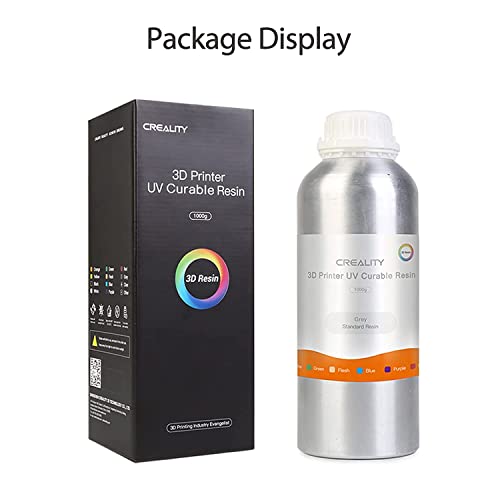 Image of Creality Standard Rigid Resin Plus by WOL3D Professional LCD Resin| Resin for LCD 3D Printer|Fast Speed|1000g Grey(2)