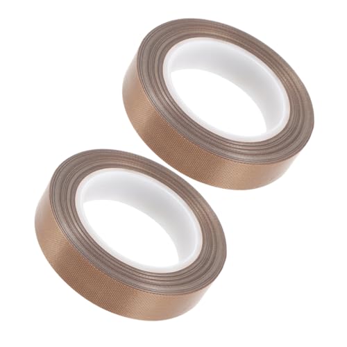 BUGUUYO 2 Rollos cinta selladora htv punto enmascaramiento Cinta Adhesiva automático cinta de sellado de ptfe cinta de ptfe cinta de alta temperatura cintas aislantes