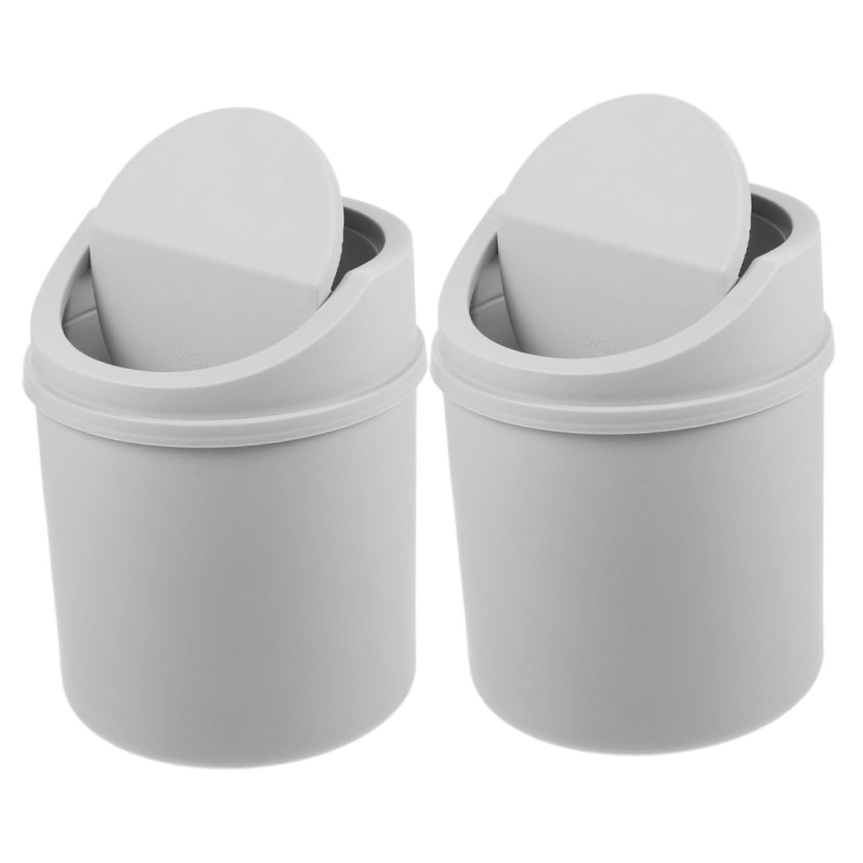 6pcs Mini Desktop Trash Can Lid Compact Garbage Bin for Office Home and Kitchen Use for Spaces and Tidying up
