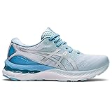 ASICS Women's Gel-Nimbus 23 Running Shoes, 8.5, Aqua Angel/Pure Silver
